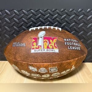 Wilson NFL Super Bowl LIX 59 Bronze Series Official Size Commemorative Football